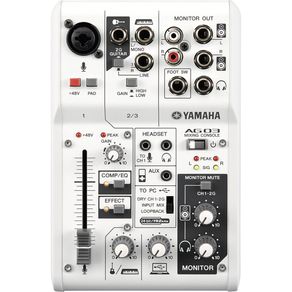 Yamaha - Mesa de Som 3 Canais USB 2.0 AG03