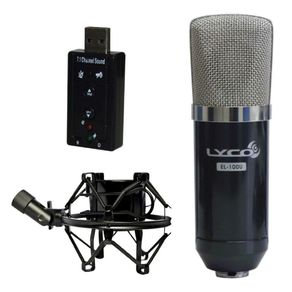 Lyco - Microfone Condensador usb EL100U