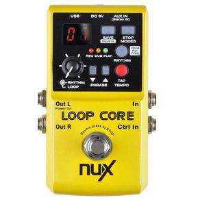 Nux - Pedal de Efeitos Com Até 6 Horas de Tempo de Gravação Loop Core