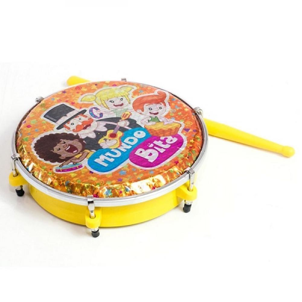 Tamborim-infantil-6-luen-mundo-bita-amarelo-acompanha-baqueta-1
